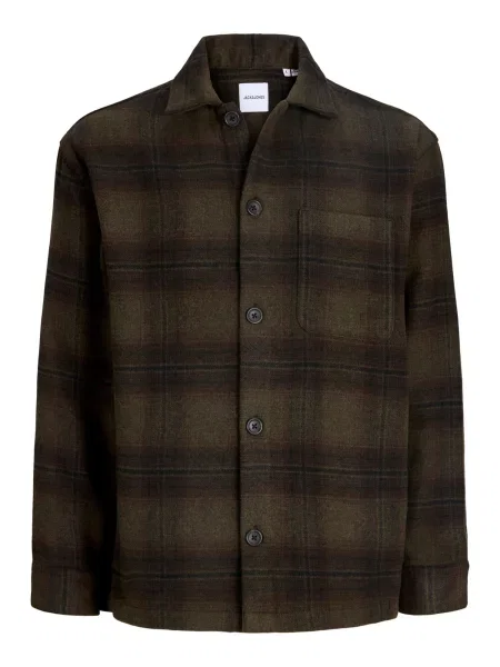 JACK & JONES Cămașă JJESOHO maro închis verde