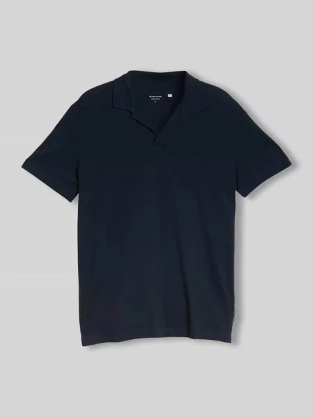 Koszulka polo o kroju regular fit z mieszanki bawełny z kołnierzykiem resort Tom Tailor