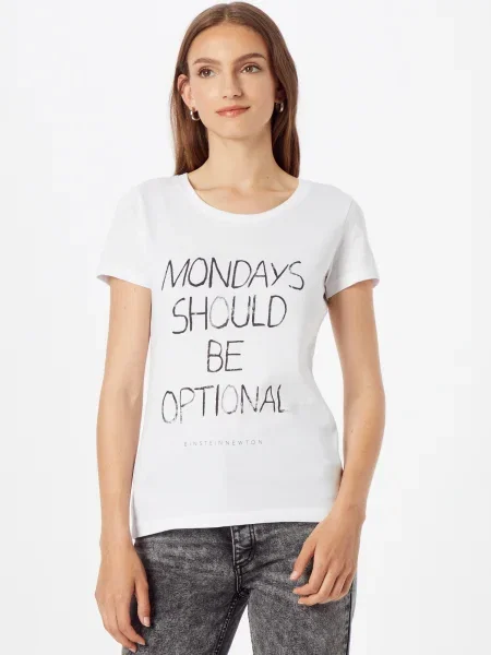EINSTEIN & NEWTON Tricou / negru alb