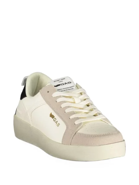 Sneakerși Gas cu imagine alb