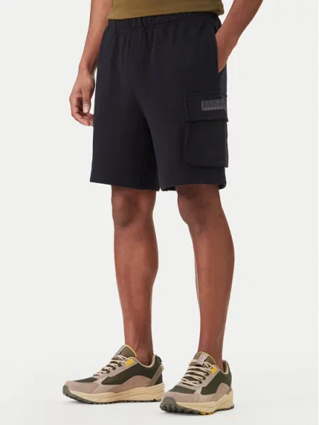 Napapijri Спортни шорти N-Box Logo Cargo черен