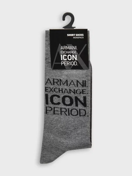 Шкарпетки Armani Exchange сірі