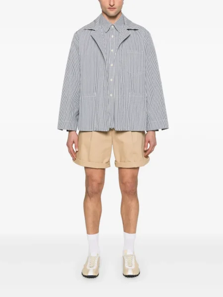 Geacă Maison Margiela cu dungi albastru