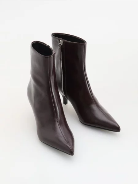 Reserved Botine din piele maro
