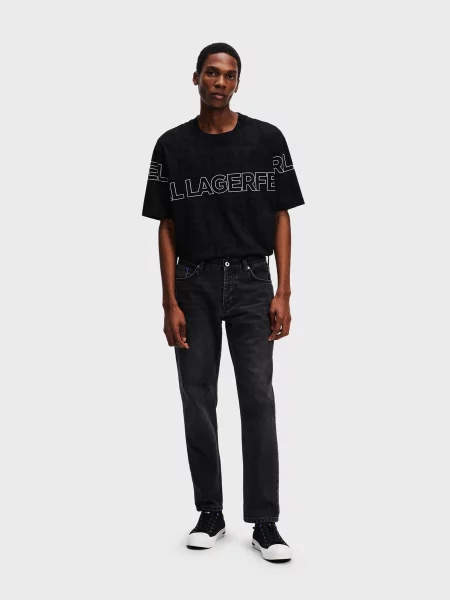 Прямі джинси Karl Lagerfeld Jeans чорний