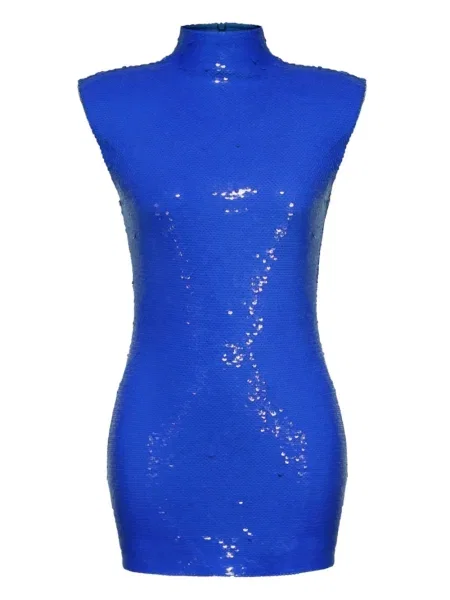 Rochie mini Nué cu paiete de costum albastru