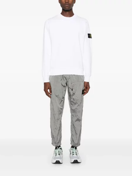 Hanorac Stone Island cu strasuri alb