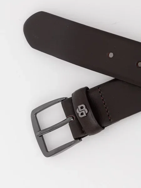 Кожаный ремень Boss с ремешками