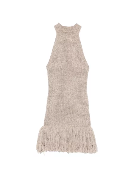 Rochie mini Ely Ely cu franjuri tricotate