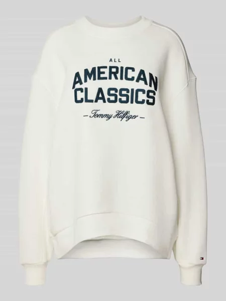 Tommy Hilfiger Bluza Kobiety jednolity S biały