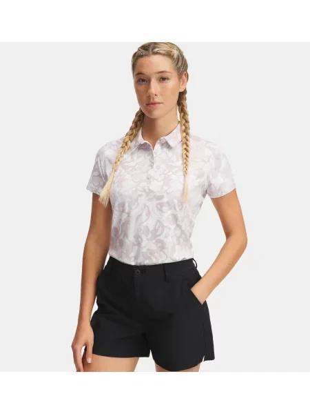 Polo Under Armour cu imagine gri