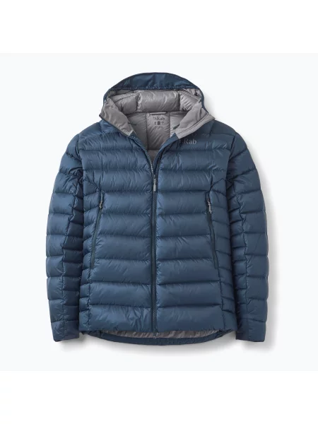 Мъжко пухено яке Rab Electron Pro Hoody tempest blue синьо