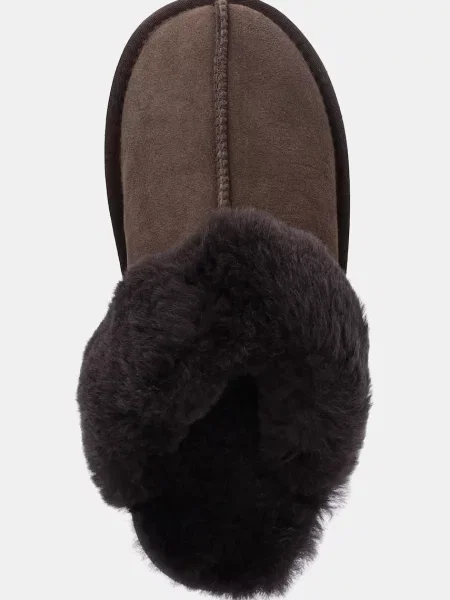 Замшевые тапочки Answear.lab коричневые
