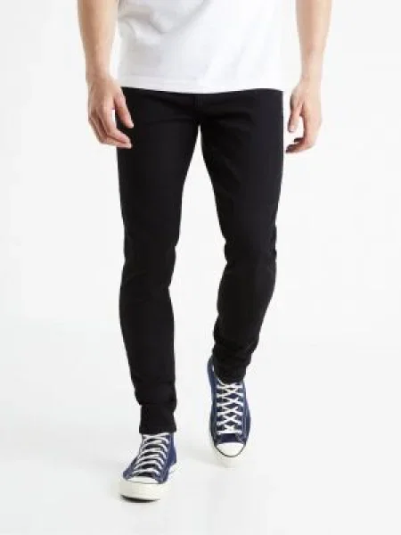 Skinny fit džínsy Celio skinny fit čierna
