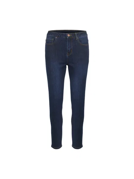 Skinny jeansy skinny Kaffe niebieskie