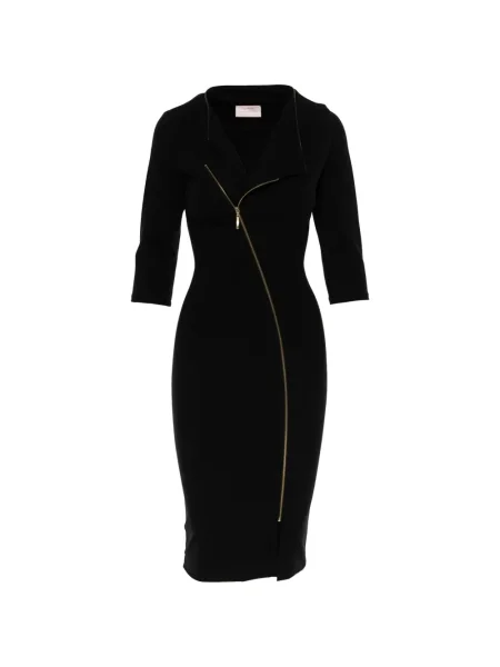 Rochie midi Roserry până la genunchi de costum negru