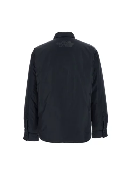 Kurtka koszulowa Dsquared2 pikowana czarna