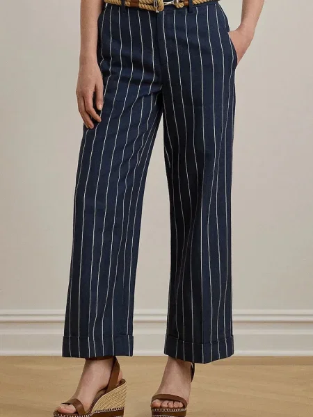Lauren Ralph Lauren pantaloni din amestec de in