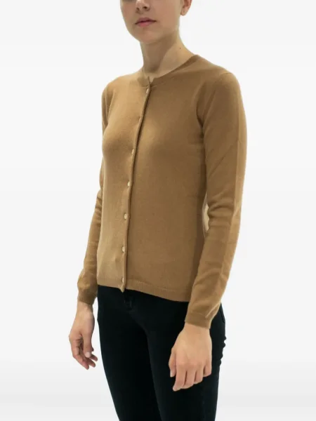 Cardigan La Rose din cașmir roz