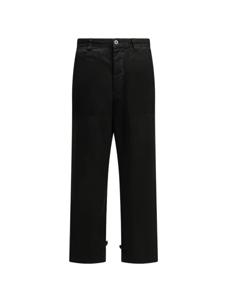 Pantaloni A.presse cu model herringbone negru