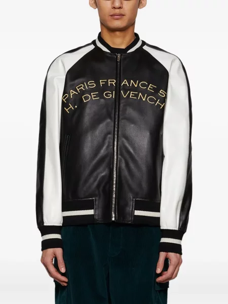 Geanta de piele Givenchy cu broderie cu model piele de șarpe negru