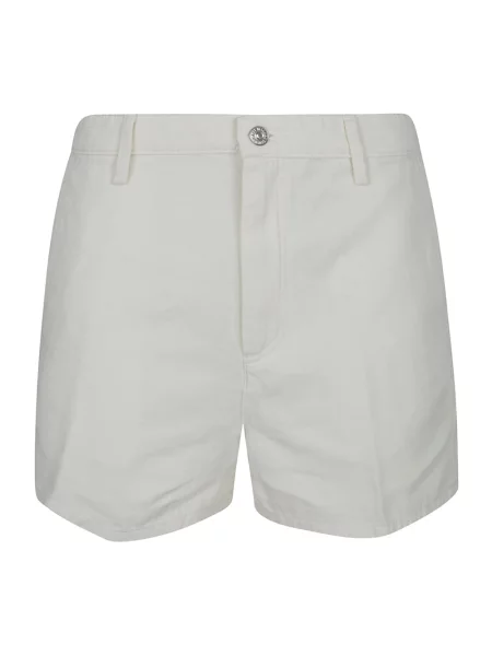 7 For All Mankind Szorty Kobieta Trouser Shorts Linen Ostuni beżowy