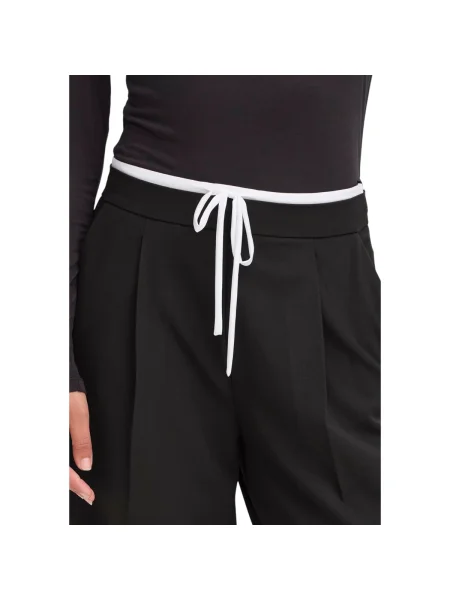 Pantaloni Ichi cu legături negru