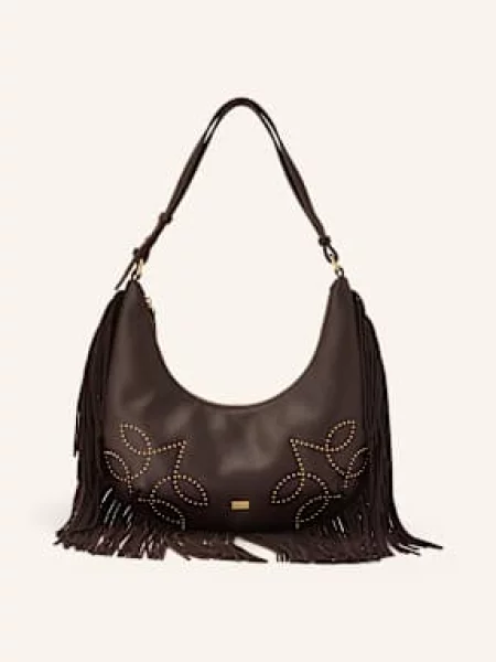 Marc Cain Kabelka Přes Rameno S Nýty dark wood