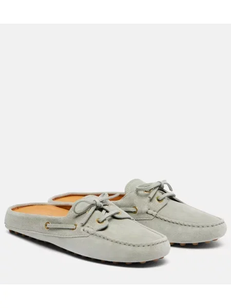 Hlačke slip Tod's iz semiša siva