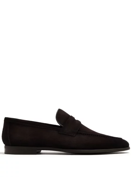 Pantofi loafer Magnanni din piele de căprioară maro