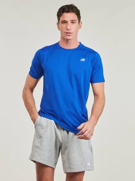 Trčanje kratak majica New Balance kratki rukavi plava