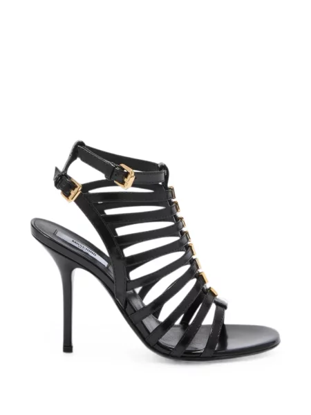 Sandale Moschino cu autograf negru