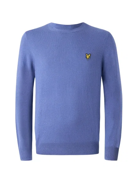 Lyle & Scott Pulover albastru regal / galben negru