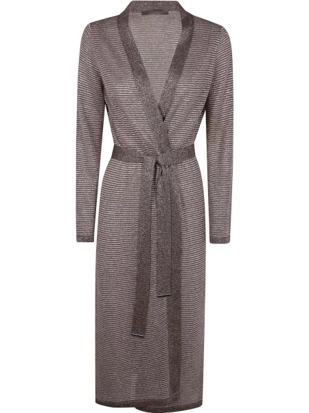 Cardigan D.exterior cu dungi maro