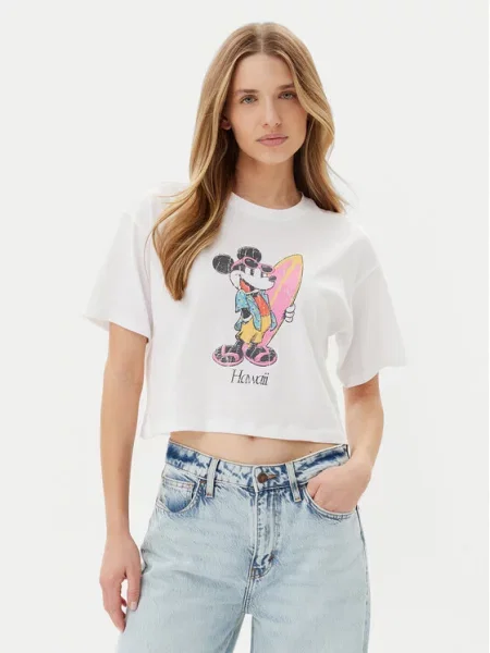 ONLY T-Shirt Mickey Minnie biały