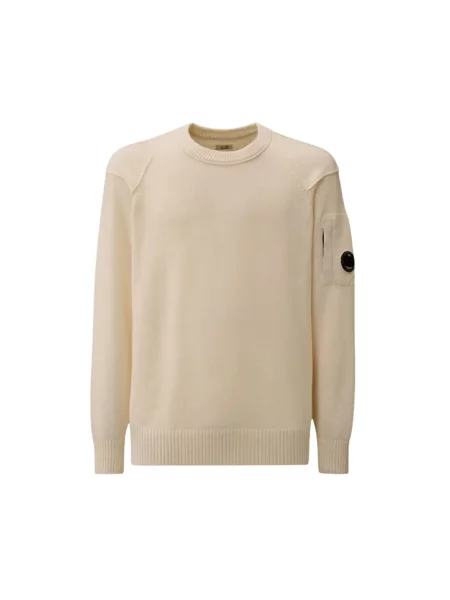 Lniany sweter C.p. Company biały