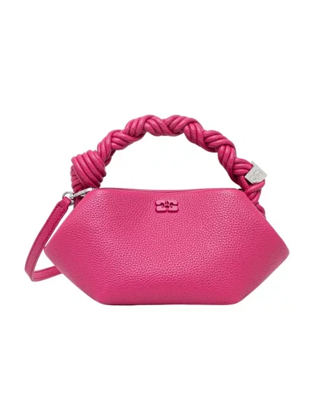 GANNI Bou Mini torebka crossbody z imitacji skóry różowa