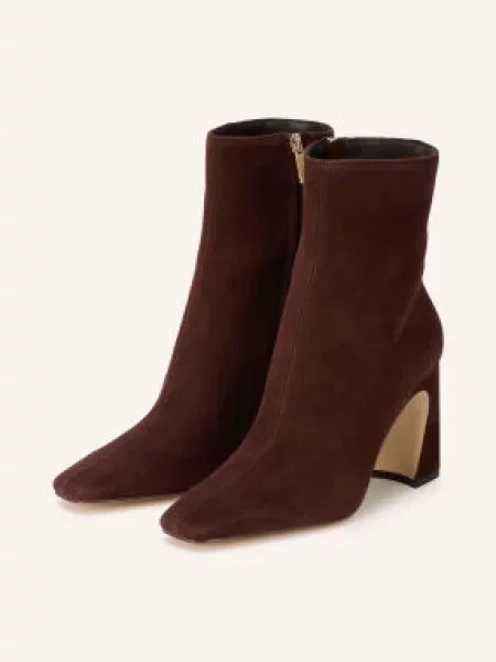 Steve Madden Kotníkové Boty Flares tmavě / zlatá hnědá