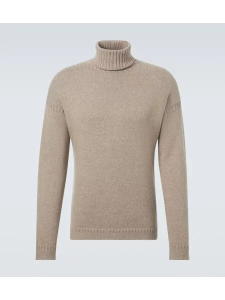 Golf golf Loro Piana z kaszmiru beżowy