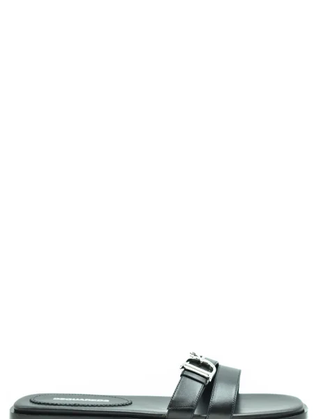 Papuci Dsquared2 din piele negru