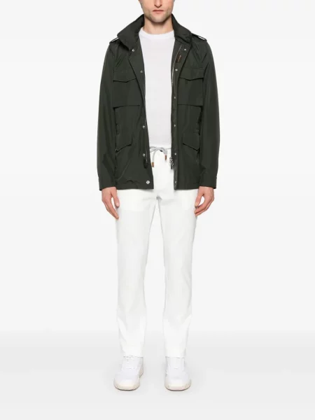 Pantaloni Eleventy alb