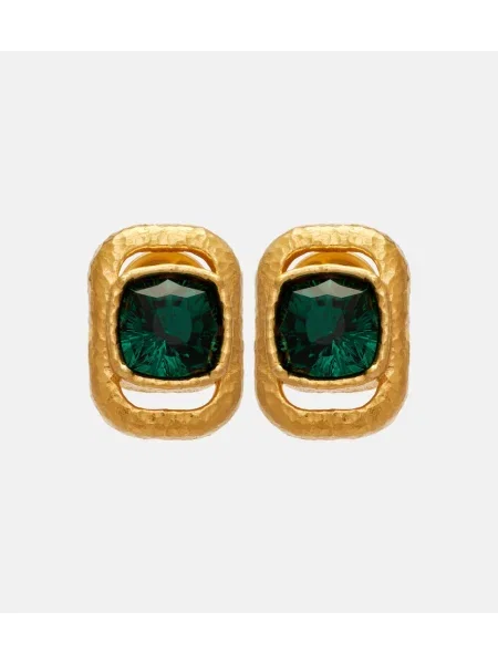 Uhani Oscar De La Renta s kristali zlata