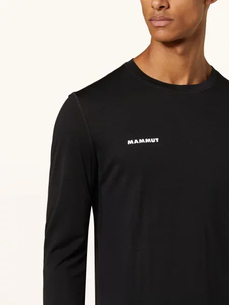 Mammut Tričko S Dlouhým Rukávem Tree Wool Fl černá