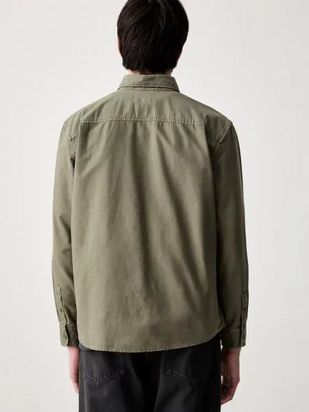 Levi's koszula z lnem AUTHENTIC BUTTON DOWN zielona