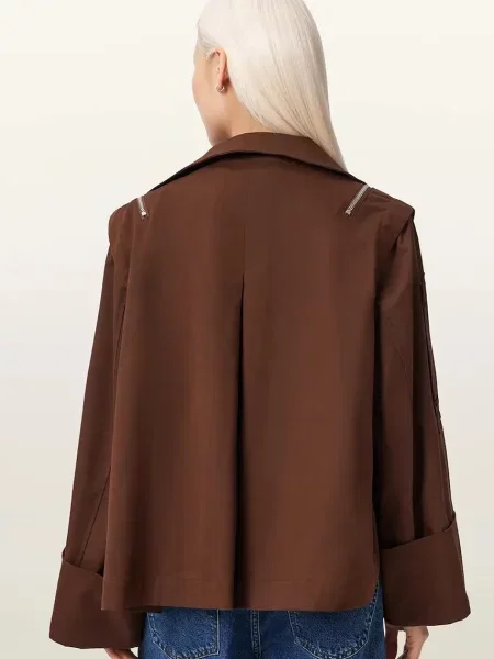 AllSaints jachetă pentru femei din LEIGHTON maro