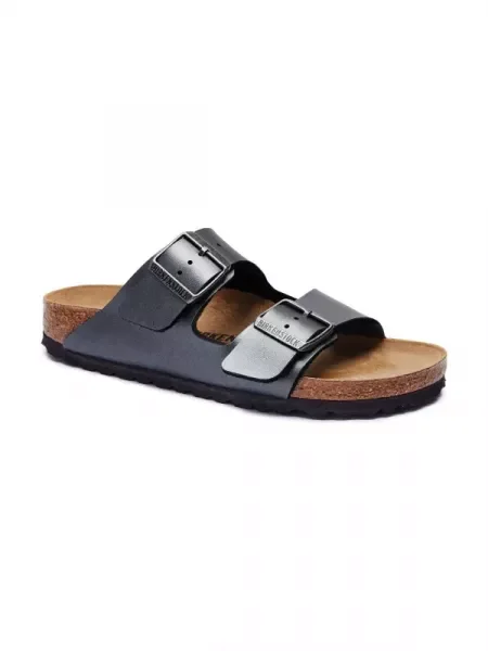 Birkenstock Papucs Arizona | narrow fit bőr hozzáadásával fekete