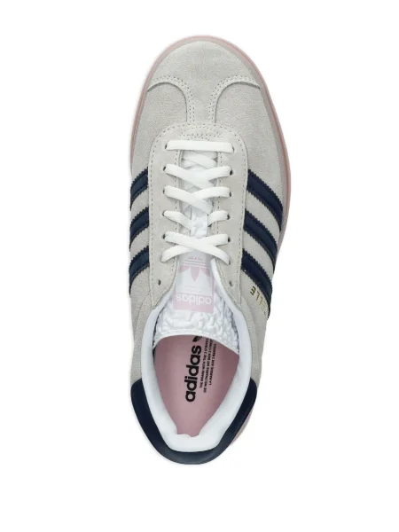 Ριγέ τρέξιμο παντελόνι Adidas με αυτόγραφο μαύρο