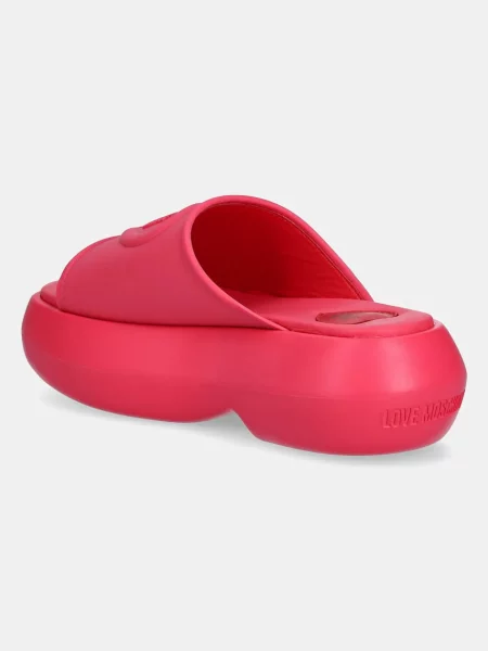 Love Moschino papucs női platformos rózsaszín