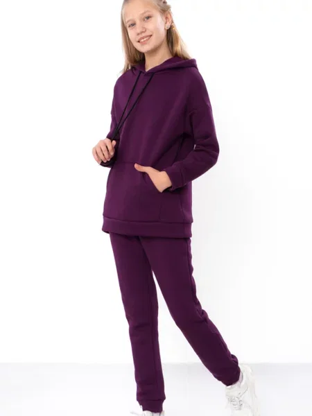 Дитячий Спортивний костюм Носи своє бавовна/поліестер фіолетовий