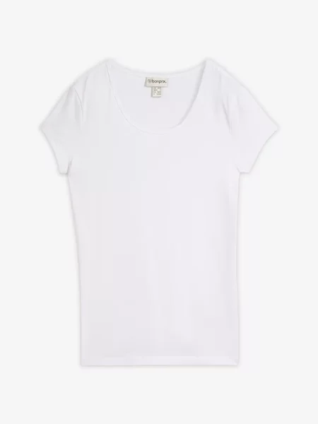 Dopasowany T-shirt biała